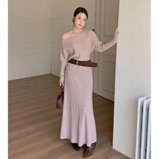 Completo Marrone Chiaro Gonna