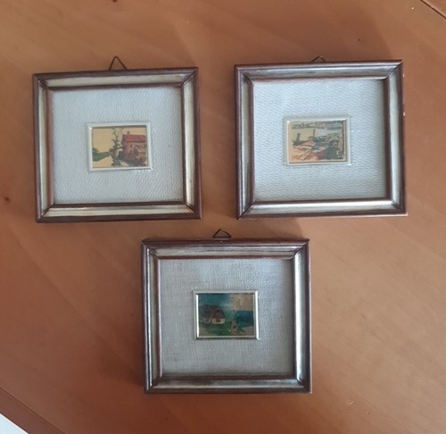 Quadretti foglia oro 23 - quadretti,