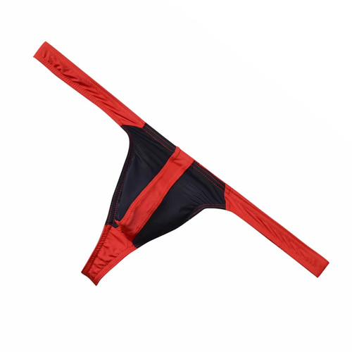Perizoma uomo rosso nero
