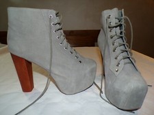 STIVALI JEFFREY CAMPBELL HAVANA SUEDE LEATHER BOOTS N. 40