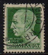 Italia-Francobolli--Regno-Imperiale 20 lire usato con centratura perfetta