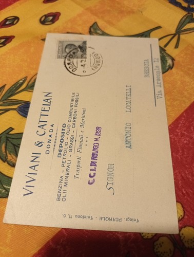 Cartolina commerciale viviani - commerciale,
