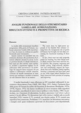 ANALISI FUNZIONALE DELLO STRUMENTARIO LAMELLARE AURIGNAZIANO
