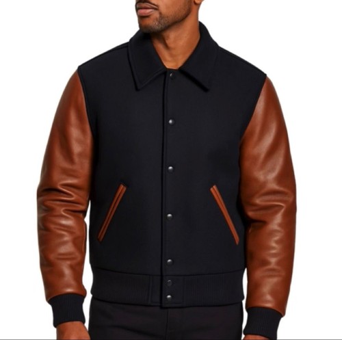 Bomber uomo letterman - uomo, lana