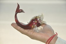Vintage Sottile Rosso Vetro