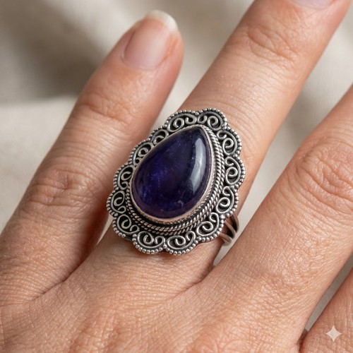 Anello fatto mano argento - anello, in