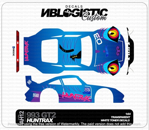 Porsche 993 adesivo waterslide - 993,