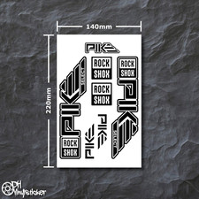 Rockshox Pike Sticker Nero |