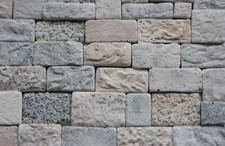 MATTONI PER PRESEPE E MINIATURE 40PZ EFFETTO MURO DI GERUSALEMME, VARIE TONALITA