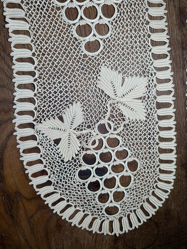 Pizzo antico strisce di - 2,