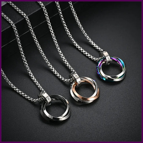 Collana uomo hip hop tre - collana,