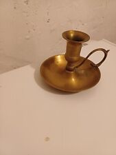 Portacandele antico candelabro in Ottone Candela