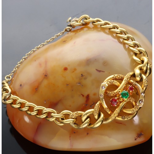 Bracciale vintage in oro - bracciale,