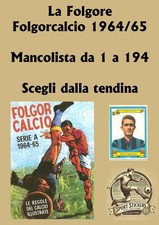 Folgorcalcio 1964/65 Da 1 a 194 da recupero Scegli dall'elenco Menu a tendina