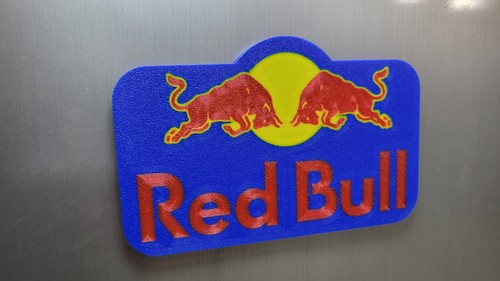 Calamita frigo logo - red, bull