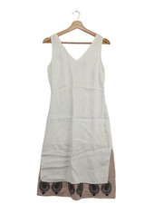 MALIPARMI Abito estivo Donna Abito Taglia IT 44 bianco stile casual