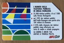 Schede telefoniche Sip Omaggio Numeri Telefonia Pubblica Emilia Romagna PRP RARA