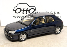 1:18 Otto Mobile Peugeot 306 Eden Park blu OT385 NUOVO