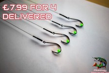 CIRCLE HOOK WIRE TRACE DEADBAITING 10, 15, 20, 34, 40LB LUCIOPERCA RIGS PESCA LUCCIO