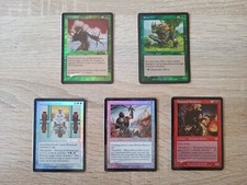 LOTTO CARTE MAGIC 5 CARTE VINTAGE FOIL / VECCHIE / OLD! NO JACE LILIANA MOX N835