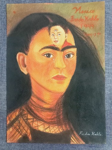 Disegno carta frida kahlo - disegno, su