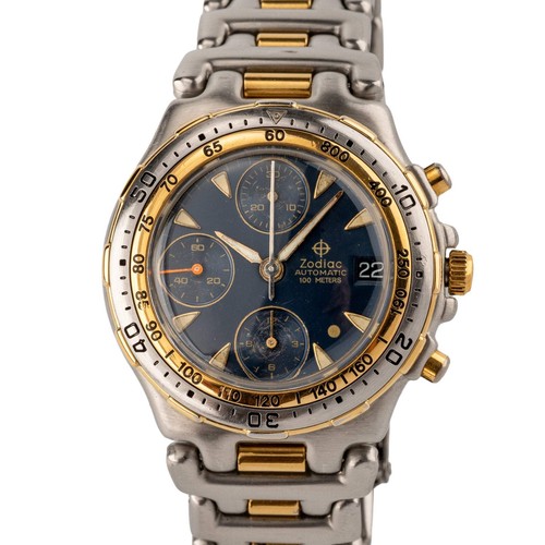 Zodiac chronograph gold - zodiac, dot"