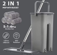 Set Di Mocio E Secchi per Pavimenti Piatti a Mano Libera per Il Sistema Professi