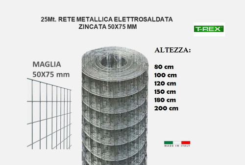Rete per recinzione zincata - per,