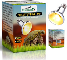 – Lampada UVB UVA con Calore per Rettili 80W – Lampada ai Vapori di Mercurio Tut