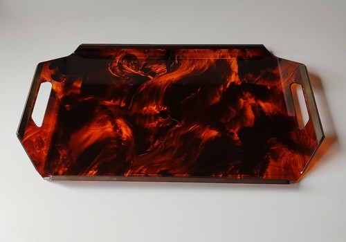 Vassoio lucite tartaruga - lucite,