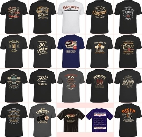 Geburtstag uomo shirt 50 - uomo,