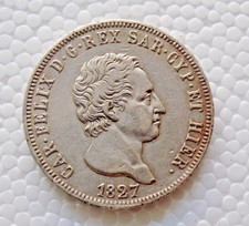 5 Lire 1827 Zecca di Torino