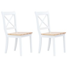 2x Massello Hevea Sedie da