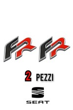 Stemma Logo adesivo in Metallo Seat FR NERO / ROSSO 2 PEZZI