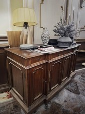 Credenza Antica Noce 4 Ante