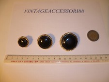 BOTTONE METALLO RESINA ORO BLU STILE CHANEL VINTAGE VEDI MENU X MISURE SARTORIA