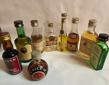 9 Bottiglie Mignon da Collezione di Liquori  anni 70/80
