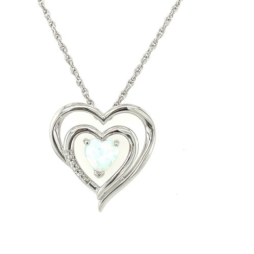 Collana cuore argento - collana,