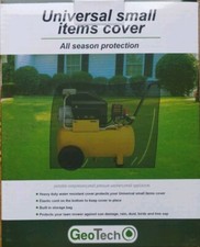 Telo protezione giardino 145x50x110 cm nero cover attrezzi tagliaerba generatore