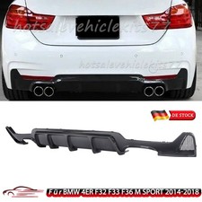 Per BMW Serie 4 F32 F33 F36 M Sport Quad Scarico Diffusore Posteriore Carbon Look 2014-2018