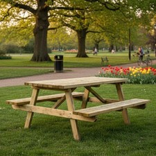Tavolo Picnic Legno 180x165