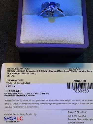 Anello tanzanite misura - 11, –