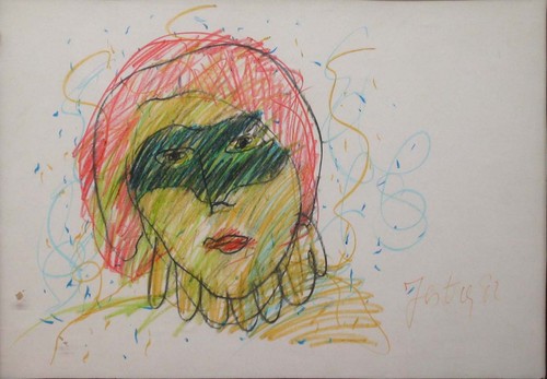 Festa tano 50x70 - 1980, grafite