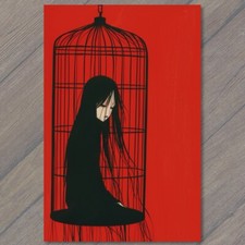 CARTOLINA Ragazza intrappolata