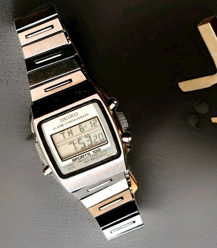Vintage 1970 quarzo - quarzo, lcd