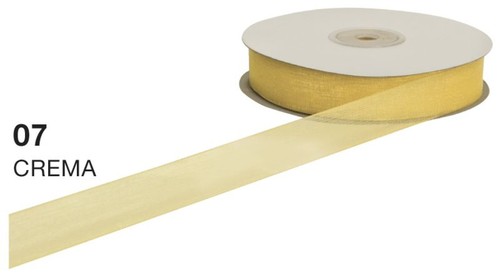 Nastro organza crema - in,