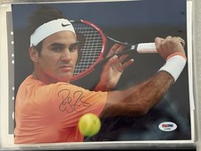 Roger Federer foto autografata