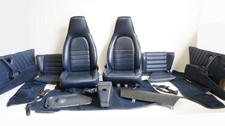 Porsche 964 Sedili Carenatura Pelle Interiori Decorazione per Interni Set Blu