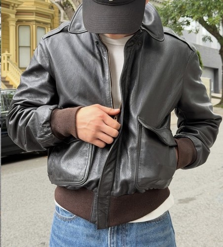 Giacca aviatore bomber pelle