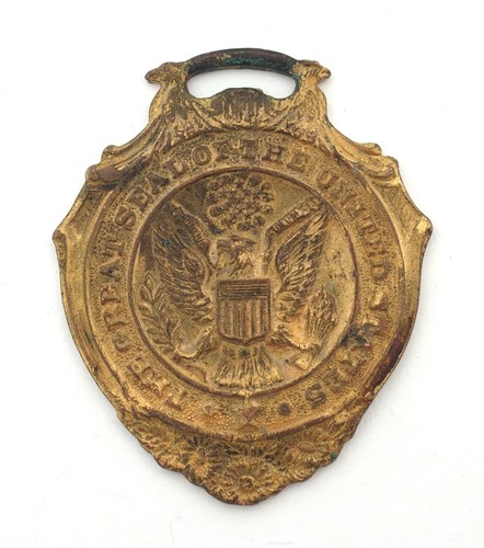 Fob orologio bronzo placcato - fob,